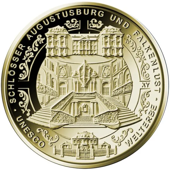 100 Euro - Brühl - Goldmünze 2018 +Box+Zertifikat