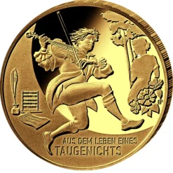 100 Euro - Das Leben eines Taugenichts Goldmünze 2025