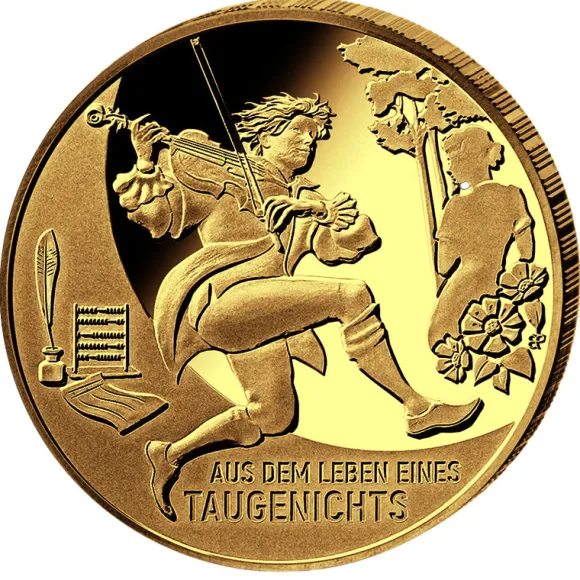 100 Euro - Das Leben eines Taugenichts Goldmünze 2025