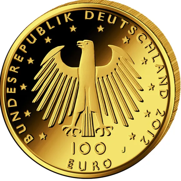 100 Euro - Dom zu Aachen - Goldmünze 2012 +Box +COA