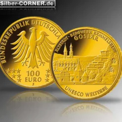 100 Euro - Goslar - Goldmünze 2008 +Box +COA