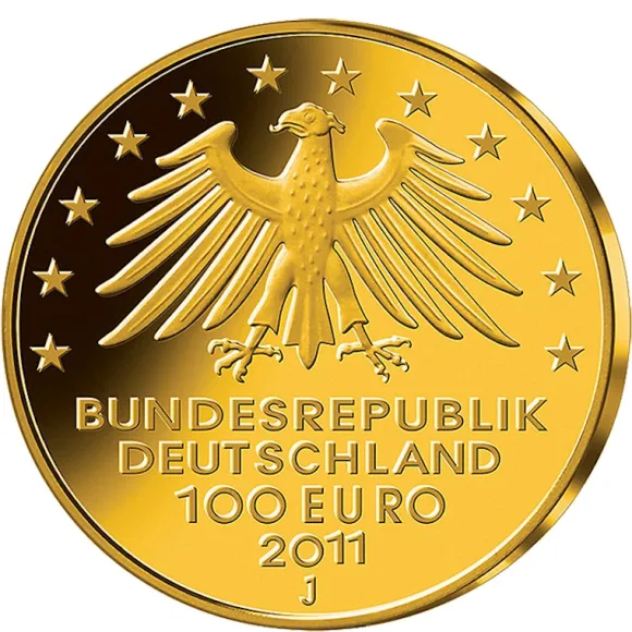 100 Euro - Wartburg - Goldmünze 2011 +Box +COA
