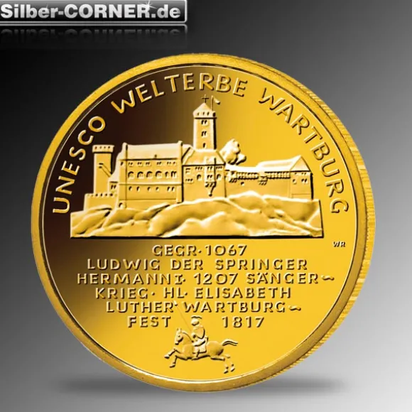100 Euro - Wartburg - Goldmünze 2011 +Box +COA