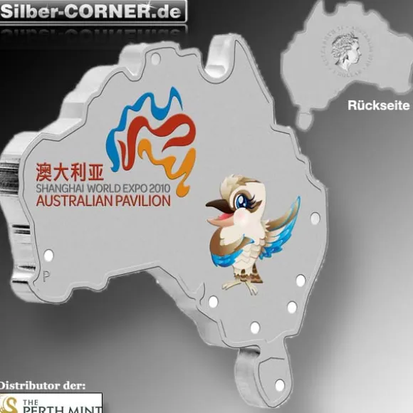 Expo Kookaburra 1 Unze Shaped Coin 2010*