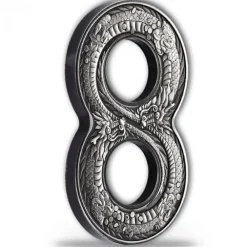 Figure Eight - Dragon - 2 Oz Silber Antik finish 2018 *