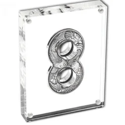 Figure Eight - Koi Fish - 2 Unzen Silber Antik Finish 2019*