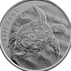 Fiji Taku Schildkröte 1 Oz Silber 2010*