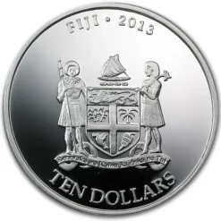 Fiji Taku Schildkröte 5 Oz Silber 2013*