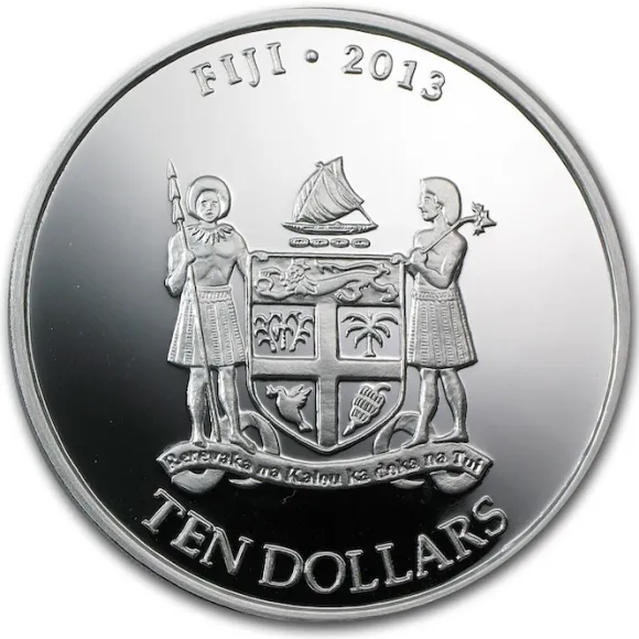 Fiji Taku Schildkröte 5 Oz Silber 2013*