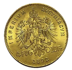 4 Florin Goldmünze Österreich