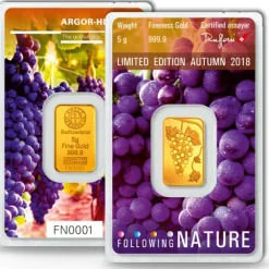 Following Nature - Herbst / Autum - 5 Gramm Goldbarren 2018
