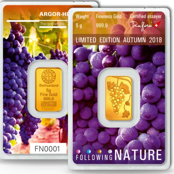 Following Nature - Herbst / Autum - 5 Gramm Goldbarren 2018