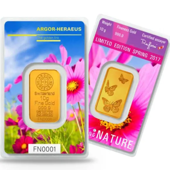 Foloowing Nature 5 Gramm Goldbarren Frühling 2017