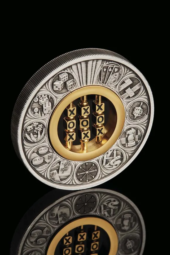 Games through the Ages - 2 Oz Silber Antik 2022 +Box +COA*