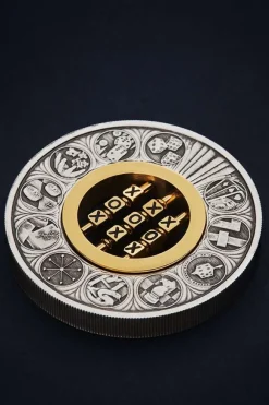 Games through the Ages - 2 Oz Silber Antik 2022 +Box +COA*