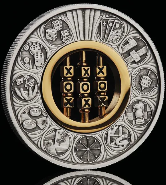 Games through the Ages - 2 Oz Silber Antik 2022 +Box +COA*