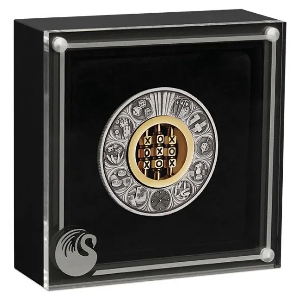 Games through the Ages - 2 Oz Silber Antik 2022 +Box +COA*