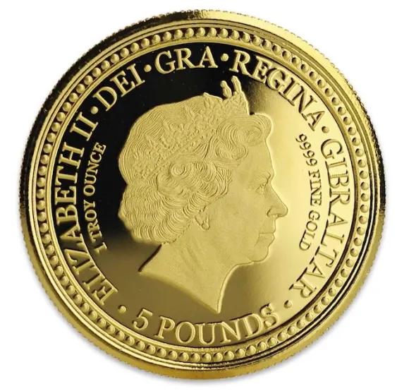 Gibraltar Royal Arms 1 Unze Gold 2018