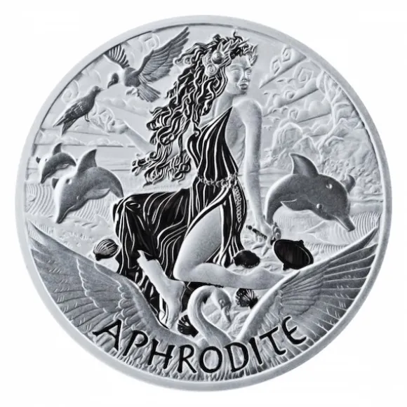 Gods of Olympus - Aphrodite - 1 Unze Silber 2022*