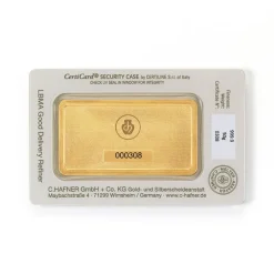 50 Gramm Goldbarren C. Hafner geprägt