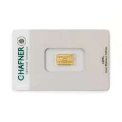 1 Gramm Goldbarren C. Hafner geprägt