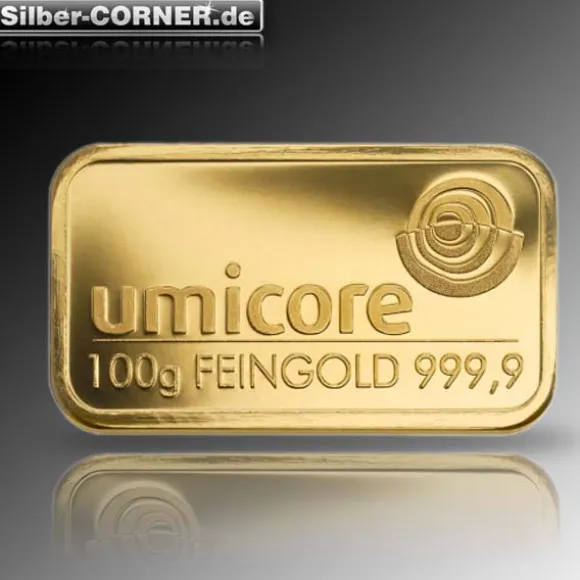 100 Gramm Goldbarren LBMA zertifiziert