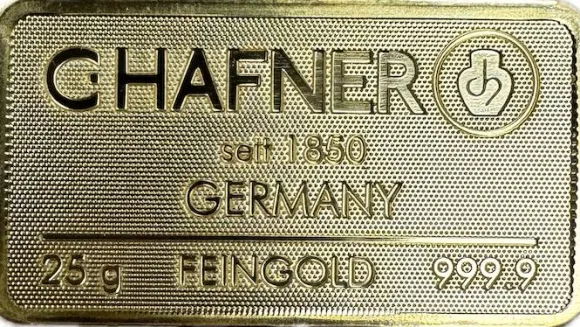25 Gramm Goldbarren versch. Hersteller LBMA
