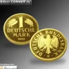 12 Gramm Gold Deutsche Mark 1 DM 2001 B-Ware mit Fleck