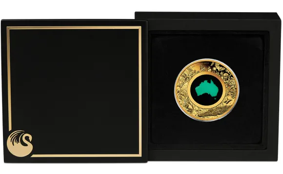 Great Souther Land Chrysoprase 1 Oz Gold Proof 2026 +Box +COA