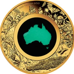 Great Souther Land Chrysoprase 1 Oz Gold Proof 2026 +Box +COA