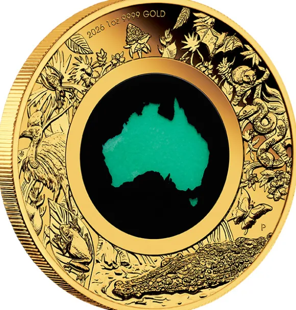 Great Souther Land Chrysoprase 1 Oz Gold Proof 2026 +Box +COA