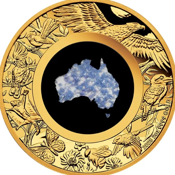 Great Southern Land - Blue Lepidolite - 2 Oz Gold Proof 2025