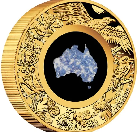 Great Southern Land - Blue Lepidolite - 2 Oz Gold Proof 2025