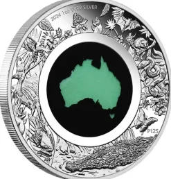 Great Southern Land - Chrysoprase - 1 Unze Silber 2024*