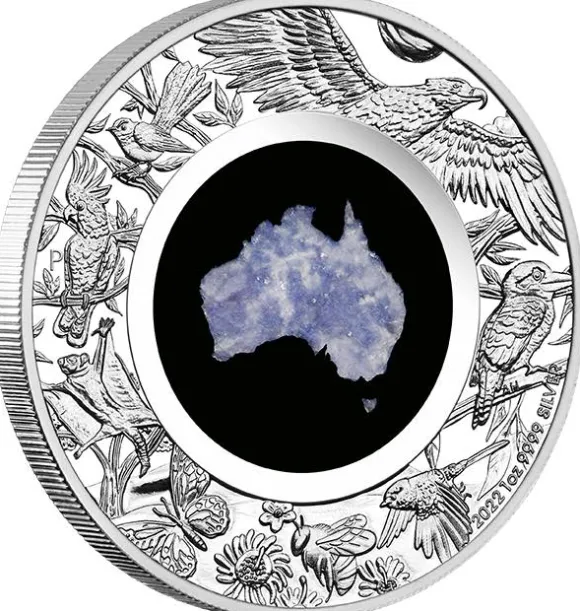 Great Southern Land - Lepidolite - 1 Oz Silber Proof 2022 +Box +COA*
