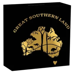 Great Southern Land - Opal - 2 Oz Gold Proof + Box +COA