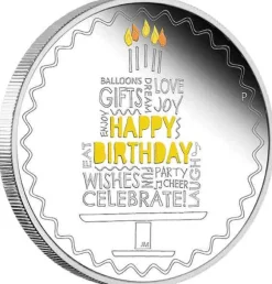 Happy Birthday 1 Oz Silber Proof 2021 +Box +Zertifikat*