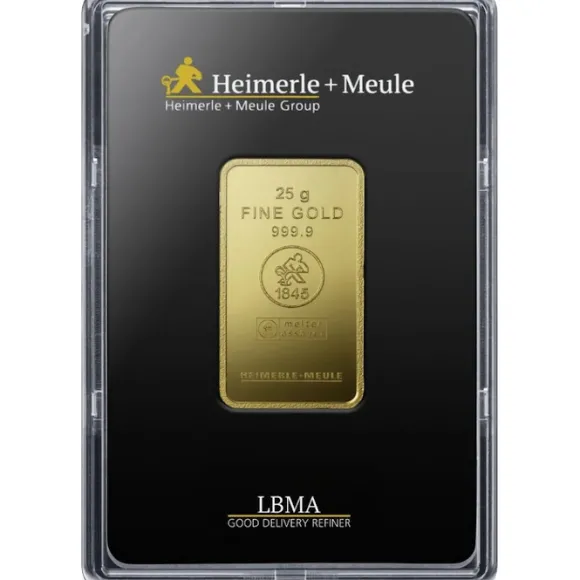 Heimerle + Meule 25 Gramm Goldbarren