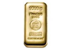 Heimerle + Meule 1.000 Gramm Goldbarren gegossen