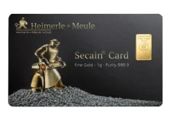 Heimerle + Meule 1 Gramm Gold Secain Card