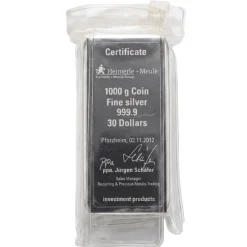 Heimerle + Meule 1 Kg Silber Münzbarren 30 CID*