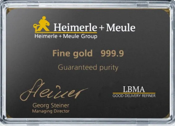 Heimerle + Meule 50 x 1 GrammCombiBar Goldtafelbarren