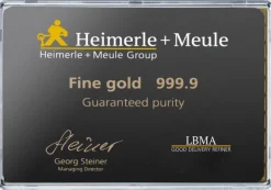Heimerle + Meule 100 x 1 GrammCombiBar Goldtafelbarren