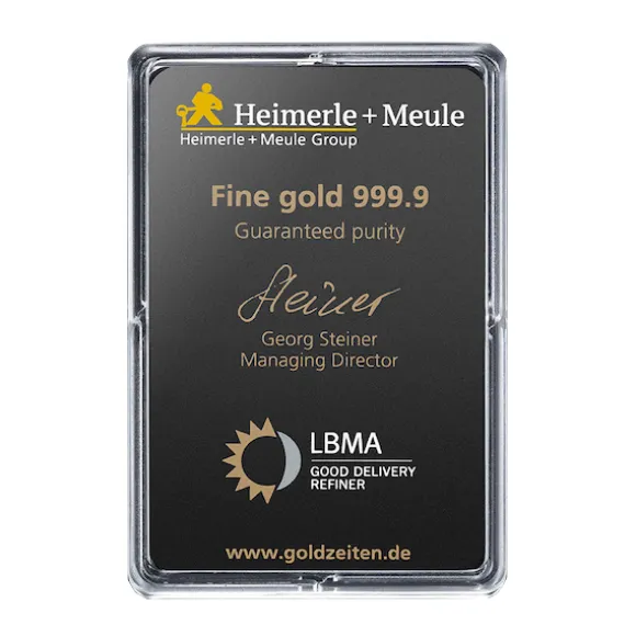 Heimerle + Meule 25 x 1 Gramm Goldbarren Unity