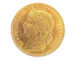 Helvetia 20 Franken Goldmünze Schweiz