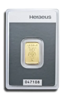 Heraeus 5 Gramm Goldbarren