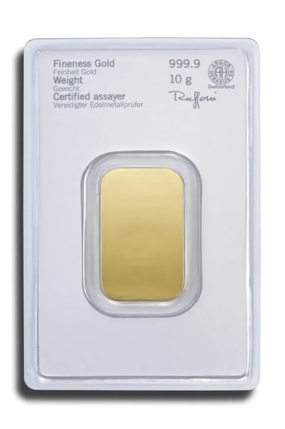 Heraeus 10 Gramm Goldbarren