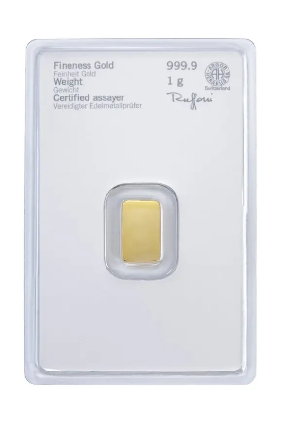 Heraeus 1 Gramm Goldbarren