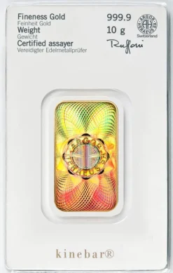 Heraeus 10 Gramm Kinebar Goldbarren