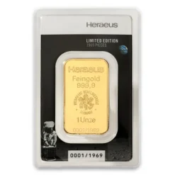 Heraeus 1 Unze Goldbarren Mondlandung